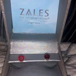 Zales January Birthstone Earrings